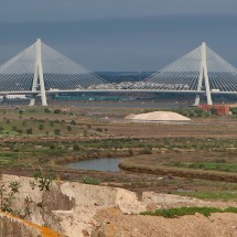 Bridge Puente Internacional del Guadiana between Portugal and Spain